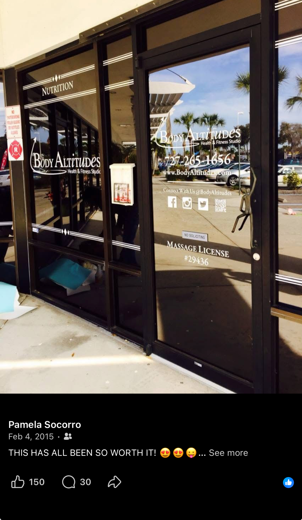The Body Altitudes Health and Fitness Studio storefront