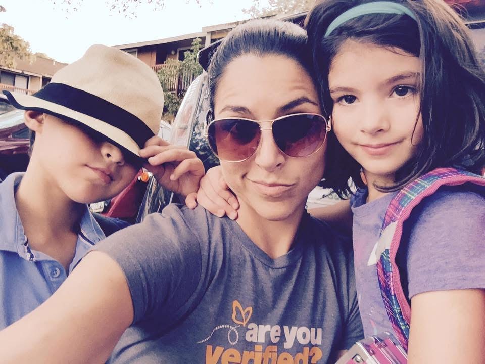 Pamela with her children